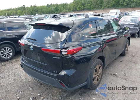 2022 Toyota Highlander Hybrid Xle Bronze Edition из США, поврежденный, VIN 5TDABRCH9NS543873